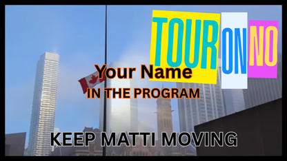 SPONSOR - YOUR NAME IN THE PROGRAM + Invitation to Reading